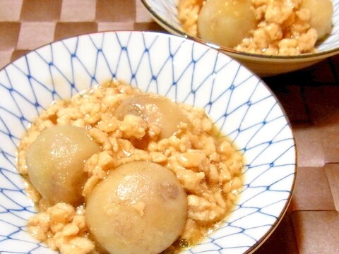 里芋のそぼろあん煮